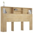 vidaXL Sengegavlskap sonoma eik 160x19x103,5 cm