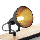 Lindby Aylis taklampe, svart, tre, 2 lyskilder