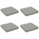 vidaXL 4 Delt Seteputer VUGHT 4 pcs 100% Polyester Grå 40 x 40 x 5 cm