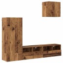  TV Vegg Enheter 4 pcs Gamle tre Konstruert tre
