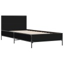  Sengeramme svart 90x200 cm konstruert tre og metall 8721102444951