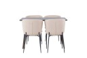 Venture Home Kaseidon Spisegruppe 120 cm Rektangulær med 4 Modesto Stoler Beige