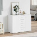vidaXL Skjenk hvit 88x30x65 cm sponplate