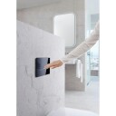 Geberit Sigma 80 betjeningsplate, nettdrift, sort glass