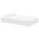vidaXL Sengeramme hvit heltre 120x200 cm