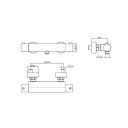 Vigour One Termostat Dusjbatteri Krom (GRO-4358503)