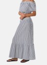 Seaside Marina Seersucker Long Skirt W