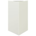 Plantekasse hvit trekantet 50x43x75 cm stål