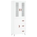 vidaXL Highboard hvit 69,5x34x180 cm konstruert tre 8720845478636
