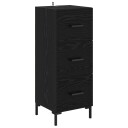  Serviesskap Svart Eik 34,5 x 34 x 90 cm Konstruert tre