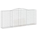 Gabionkurver buede 15 stk 400x50x160/180 cm galvanisert jern