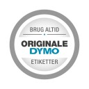 DYMO® Rhino-tape, krympeflex, 12 mm, svart på hvitt