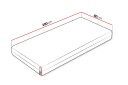 Huvudstorp Fjærmadrass 80x200 cm - Hvit