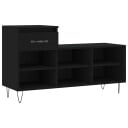  Skoskap svart 102x36x60 cm konstruert tre 831365