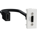 Schneider Electric Unica system+ HDMI uttak for innfelt montering Installasjonsmaterial