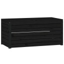 vidaXL Hagekasse svart 101x50,5x46,5 cm heltre furu