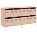 Skjenk rosa 135x39x73,5 cm kaldvalset stål