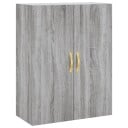  Veggskap grå sonoma 69,5x34x90 cm 8720845943875