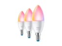 Wiz Connected Full Colour Wi-Fi BLE LED pære 4,9W E14 3-pakning