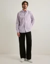 Les Deux Kent Stripe Poplin Shirt Stripete skjorter Rosa