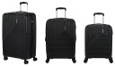 American Tourister Niteline Koffertssett - 3 Deler - Midnatt Sort