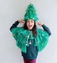 Mimi & Lula Cape - Green Christmas Tree - Green - ONE SIZE