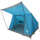 Camping Telt med tak med lagring Blå 223 x 163 x 130 cm taft