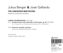 Jos Gallardo, José Gallardo, Julius Berger  Unknown Beethoven  CD
