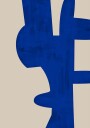 Shadows of Blue Poster Plakat / 70x100cm
