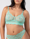 Understatement Underwear Lace Balconette   Blue   XXL