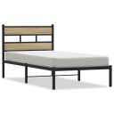 Sengeramme i metall uten madrass sonoma eik 100x190 cm 8721158376855