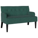 Chesterfield Benk Mørkegrønn 112 x 65,5 x 75 cm Fløyel