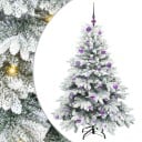  Kunstig juletre med 150 LED med stativ grønn 150 cm PE og PVC
