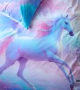 Påslakensett enkeltseng 2 dels sett Unicorns  