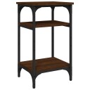 vidaXL Sidebord brun eik 35x30x60 cm konstruert tre