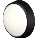 4lite Pylus Round utelys vegg sort