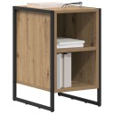  Nattbord 2 pcs Kunstnerisk Eik 39.5 x 30 x 50 cm Konstruert tre