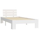 vidaXL Sengeramme hvit heltre furu 100x200 cm