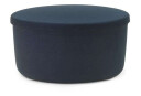 Normann Copenhagen - Hide Storage Pouf Large Steel Blue Normann Copenhagen