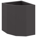 vidaXL Hjørne Plante Svart 30 x 30 x 35 cm Stål
