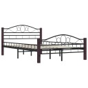 vidaXL Sengeramme svart metall 120x200 cm