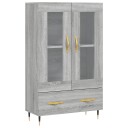 vidaXL Highboard grå sonoma 69,5x31x115 cm konstruert tre