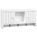 Nøkkelskap hvit 40x8,5x20 cm konstruert tre og stål 8720845678883