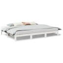  Familiesengeramme uten madrass hvit 240x200 cm heltre furu 8721158648310