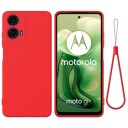 Motorola Moto G04/G24 Liquid Silikondeksel Rød