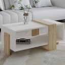 Norell Sofabord 90x40x49 cm - Hvit og safireik