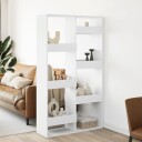 Romdeler hvit 100x33x175 cm konstruert tre