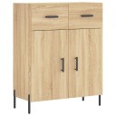 Skjenk sonoma eik 69,5x34x90 cm konstruert tre