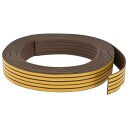 vidaXL Selvklebende vindusforsegling Brun 9 x 3 mm 25 m EPDM Skum