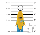 LEGO Nøkkelring med LED Bananfyr Håndlykt